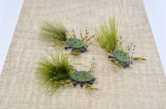 Rainy's Feather-Leg Crab - Olive (3 Pack)
